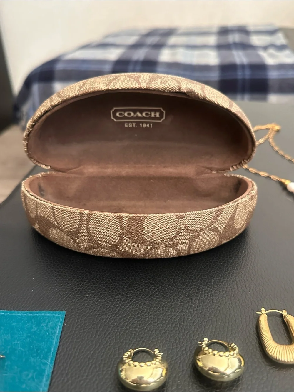 Coach Pink Gradient Shield Sunglasses with Signature Case